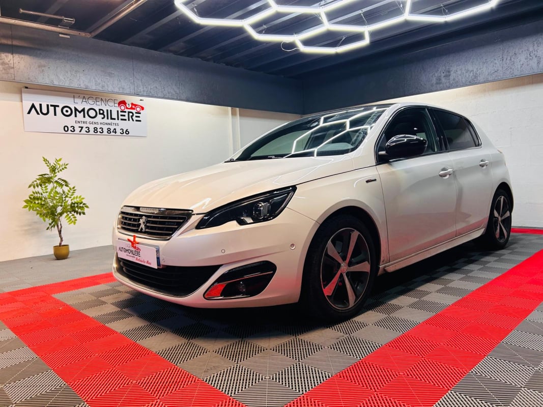 Peugeot 308 Peugeot 308 GT Line 2.0 BlueHDi 150 – Blanc Nacré – Distribution OK – Aucun Frais — 1
