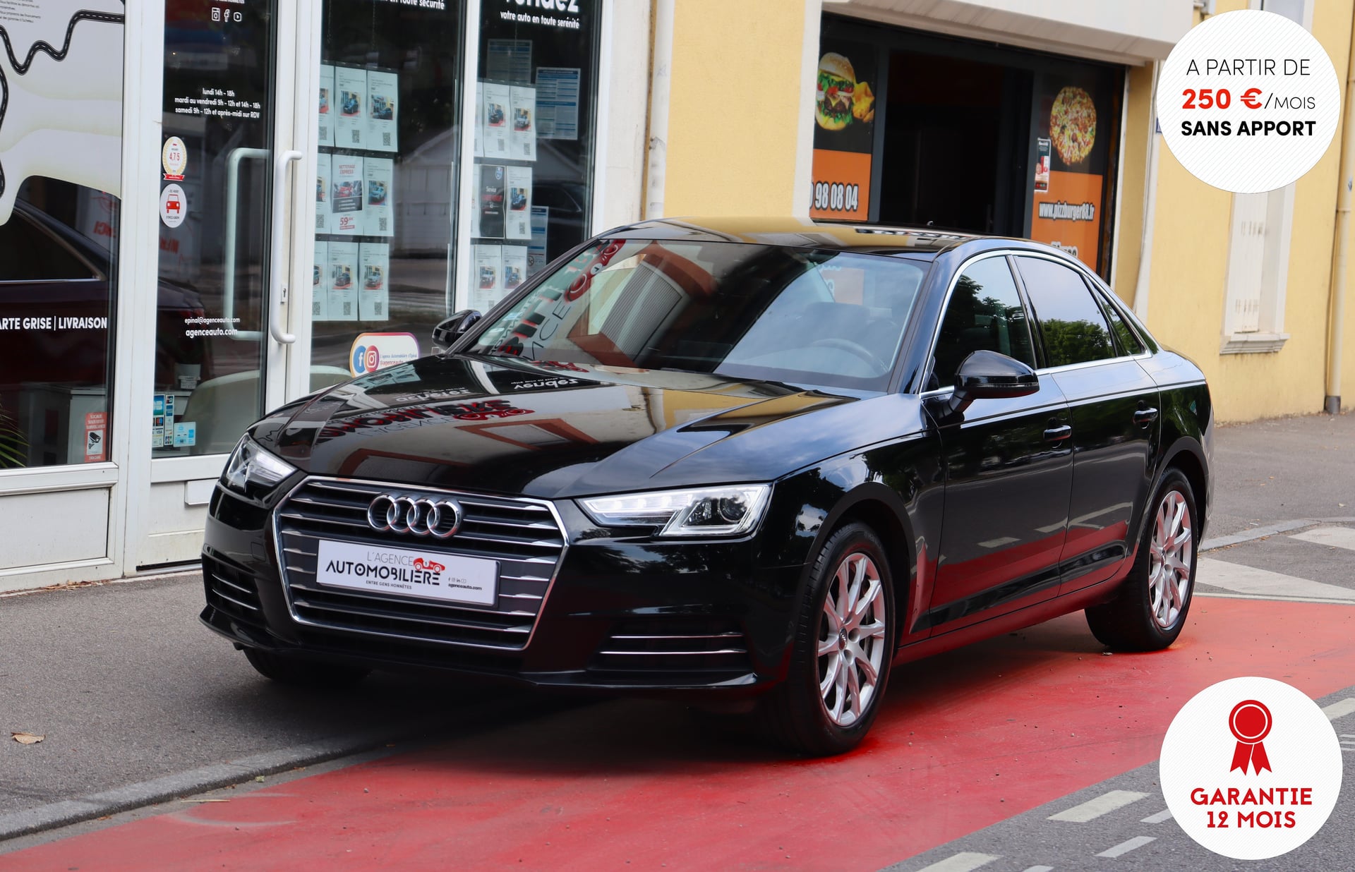 Audi A4 Berline 1.4 TFSI 150 Design BVM (Meplat, Eclairage d'ambiance, Origine France)