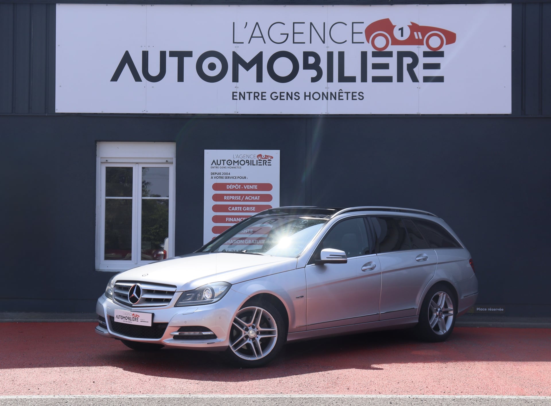 Mercedes-Benz Classe C (204) Ph.2 Break 220 CDi 170 Avantgarde 7G-TRONIC+ (Suivi Mercedes, CT vierge, TO, Hayon électrique...)