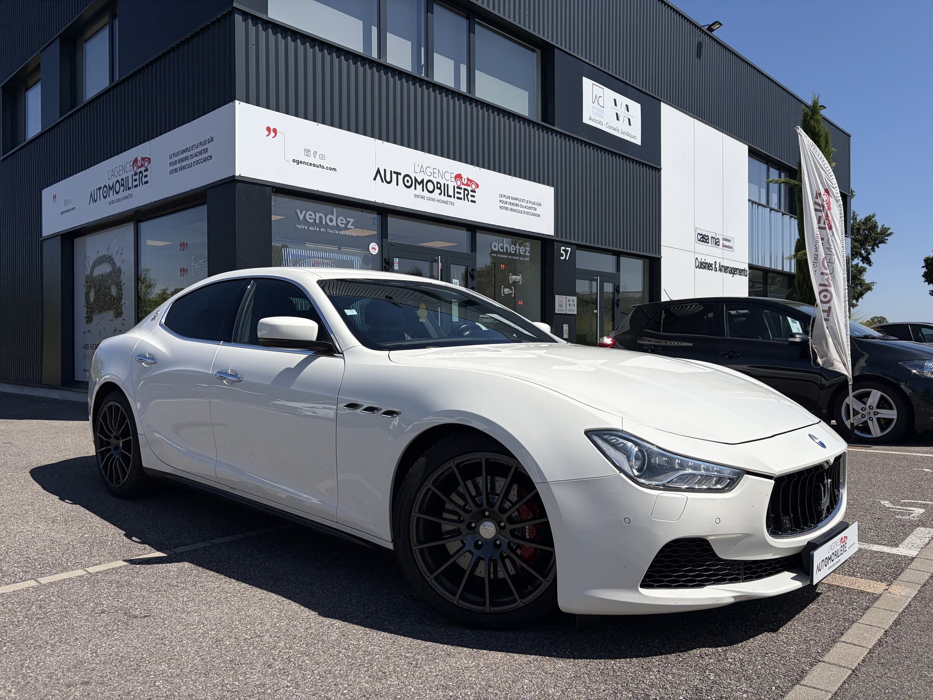 Maserati Ghibli III V6 3.0 410 S Q4 CUIR ALCANTARA NOIR