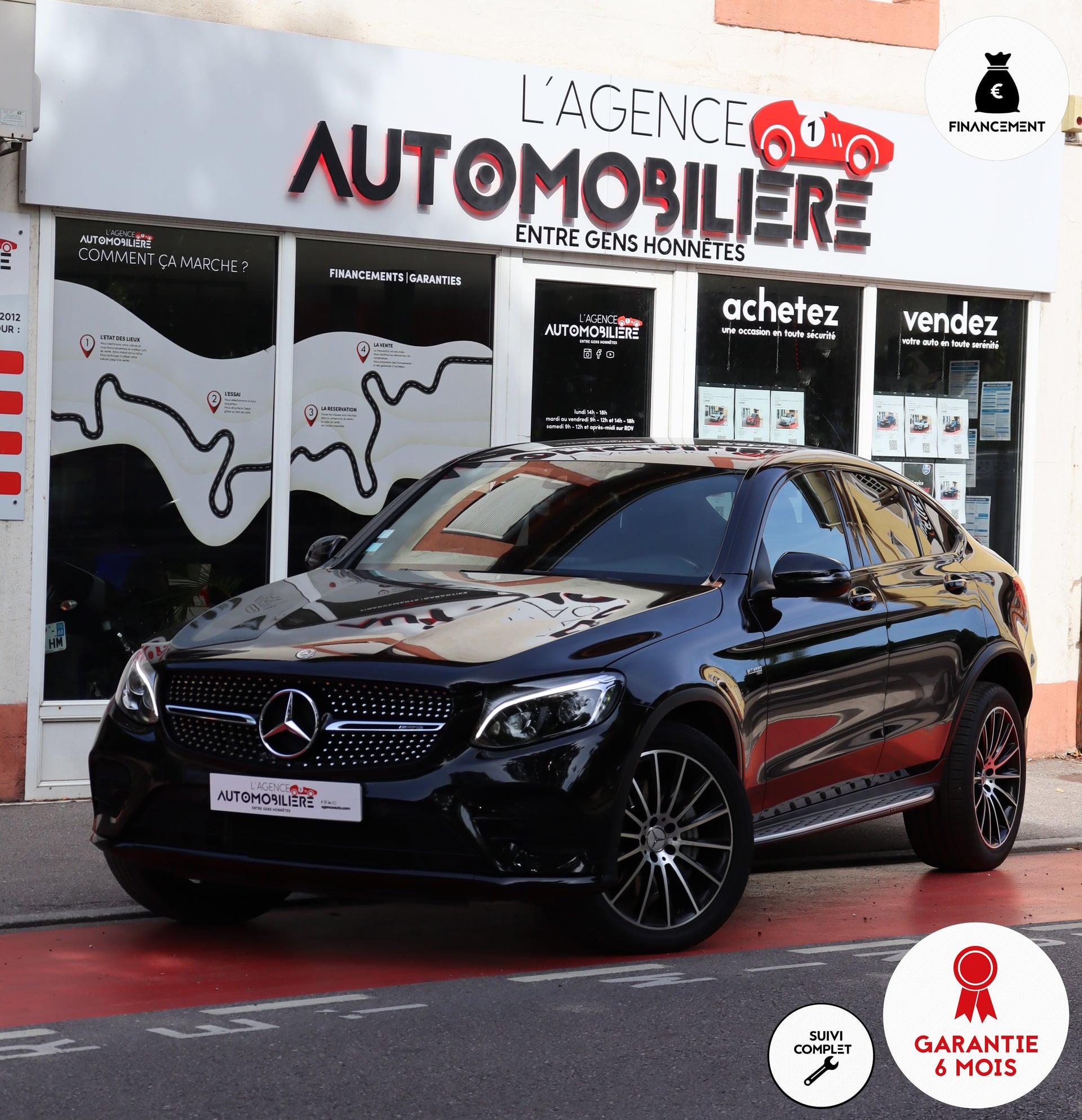 Mercedes-Benz Classe GLC Coupé 43 AMG 367 4Matic 9G-Tronic (Origine France, Suivi Full Mercedes)