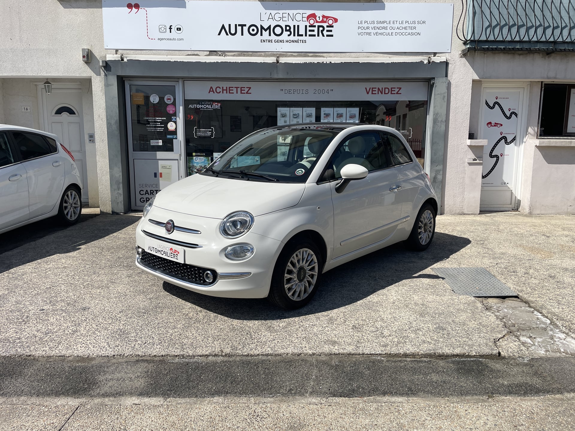 Fiat 500 III 1.2 MPi 69 cv - Bianco Amore Edizione Toit panoramique Faible kilométrage 2ème main