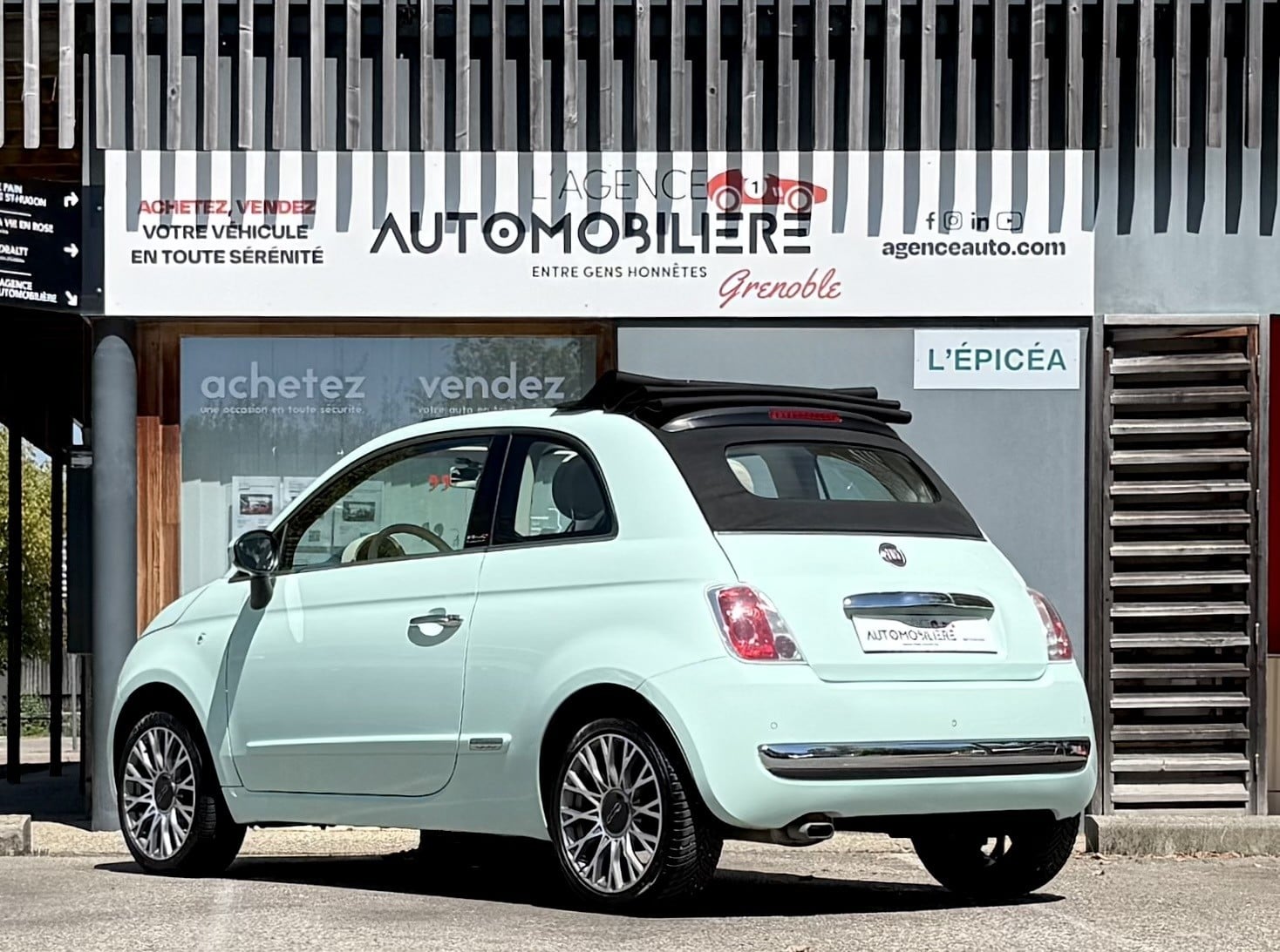 Fiat 500 C 1.2 69ch Lounge Dualogic - 1°Main — 2