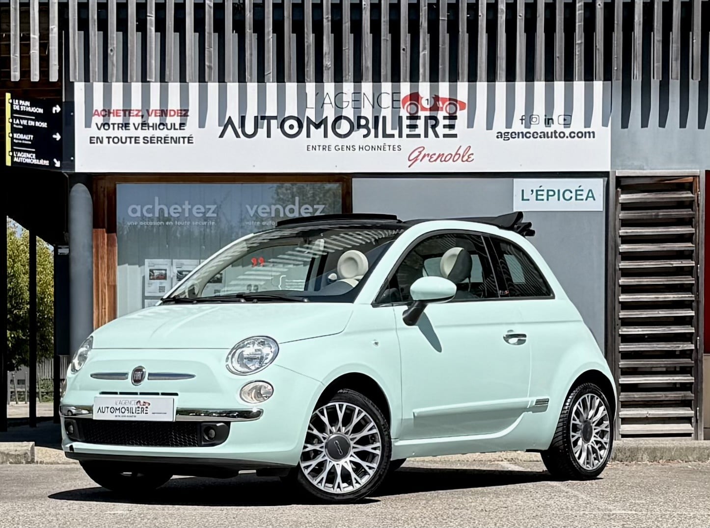 Fiat 500 C 1.2 69ch Lounge Dualogic - 1°Main — 1