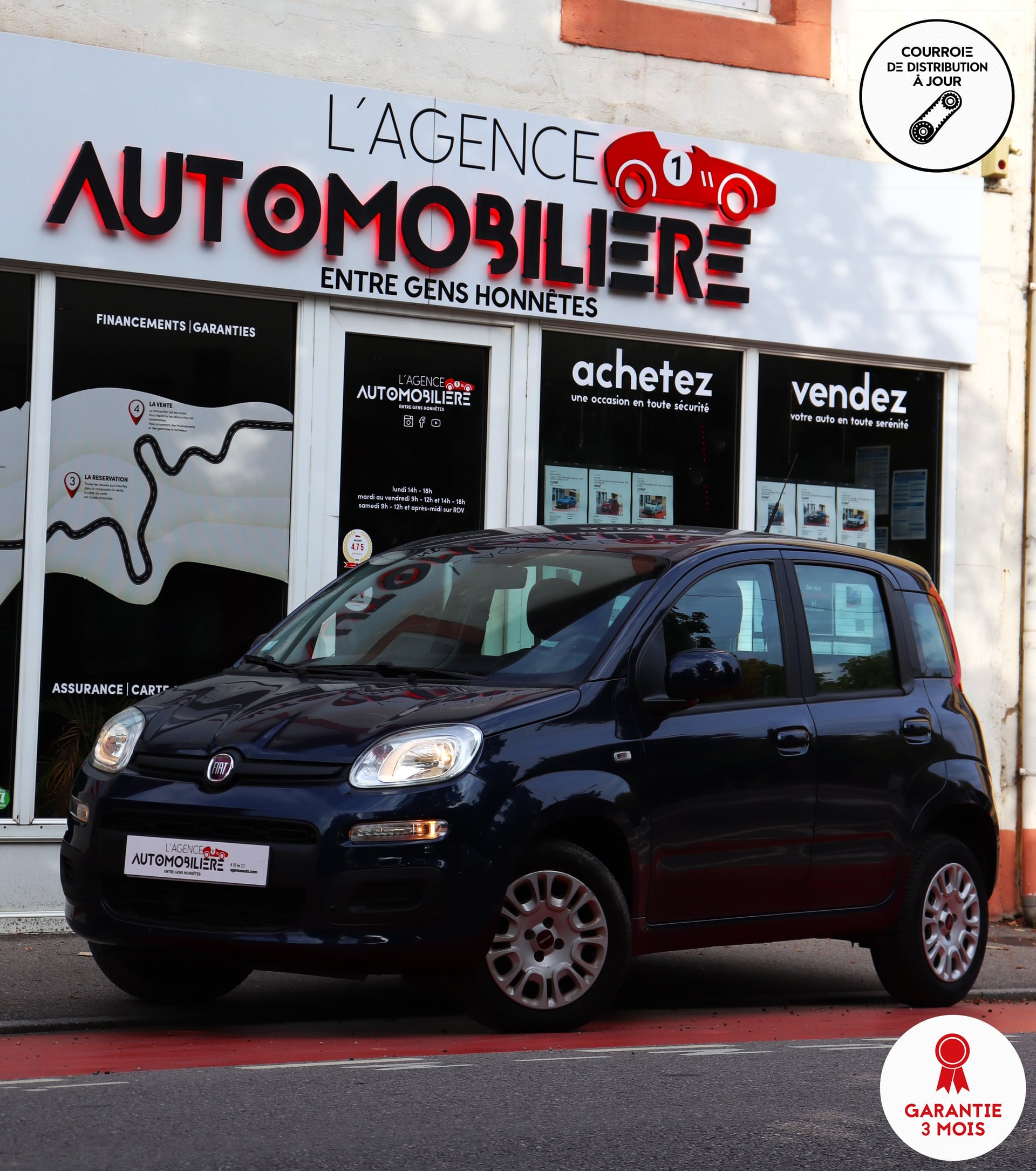 Fiat Panda 1.2 i 69 Easy BVM (Climatisation)