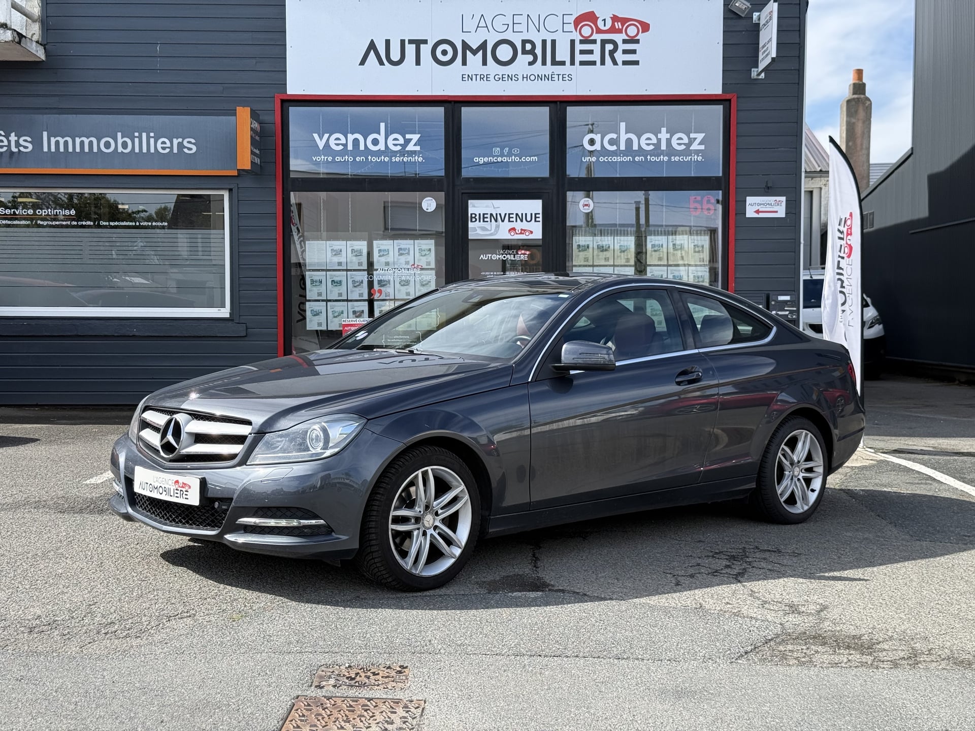 Mercedes-Benz Classe C Coupé 1.6 180 156 ch BVA7 FASCINATION (Cuir + Hifi +Toit ouvrant)