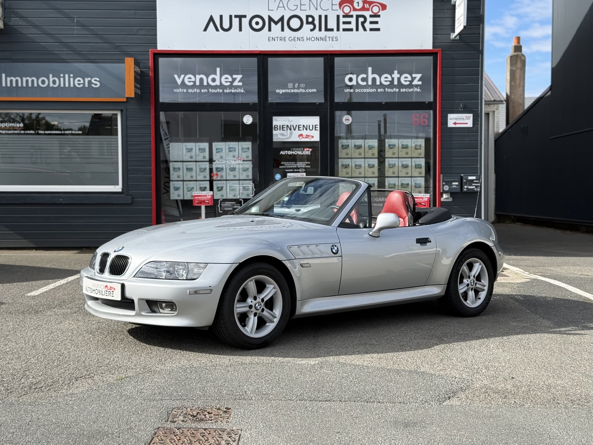 BMW Z3 Roadster 1.9i 116ch BVM5 Pack E36 (cuir rouge) — 2
