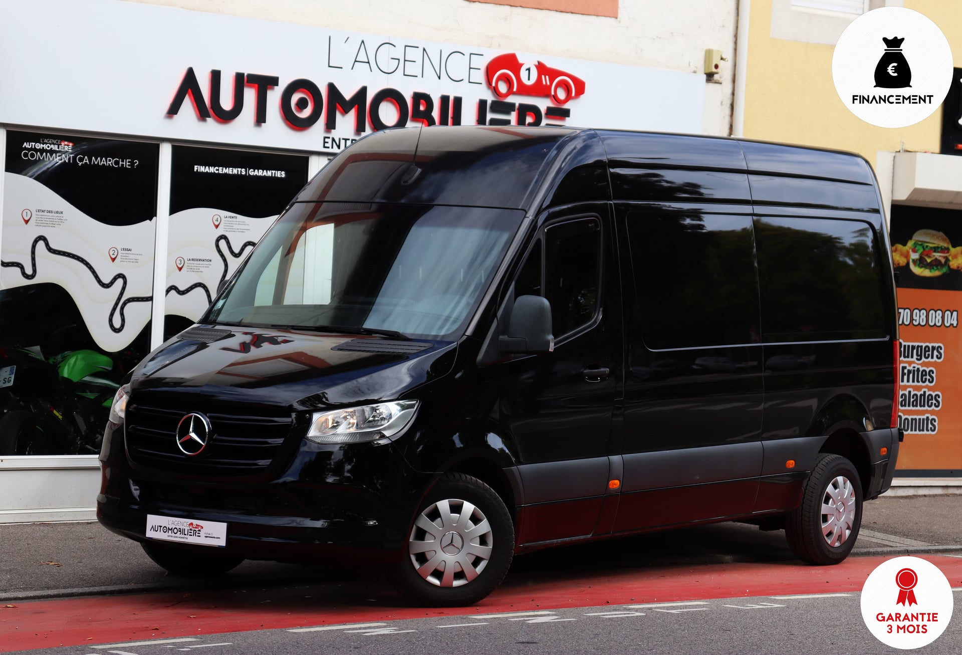 Mercedes-Benz Sprinter (910) L3H3 214 CDI 143  (Caméra, Attelage, CarPlay)