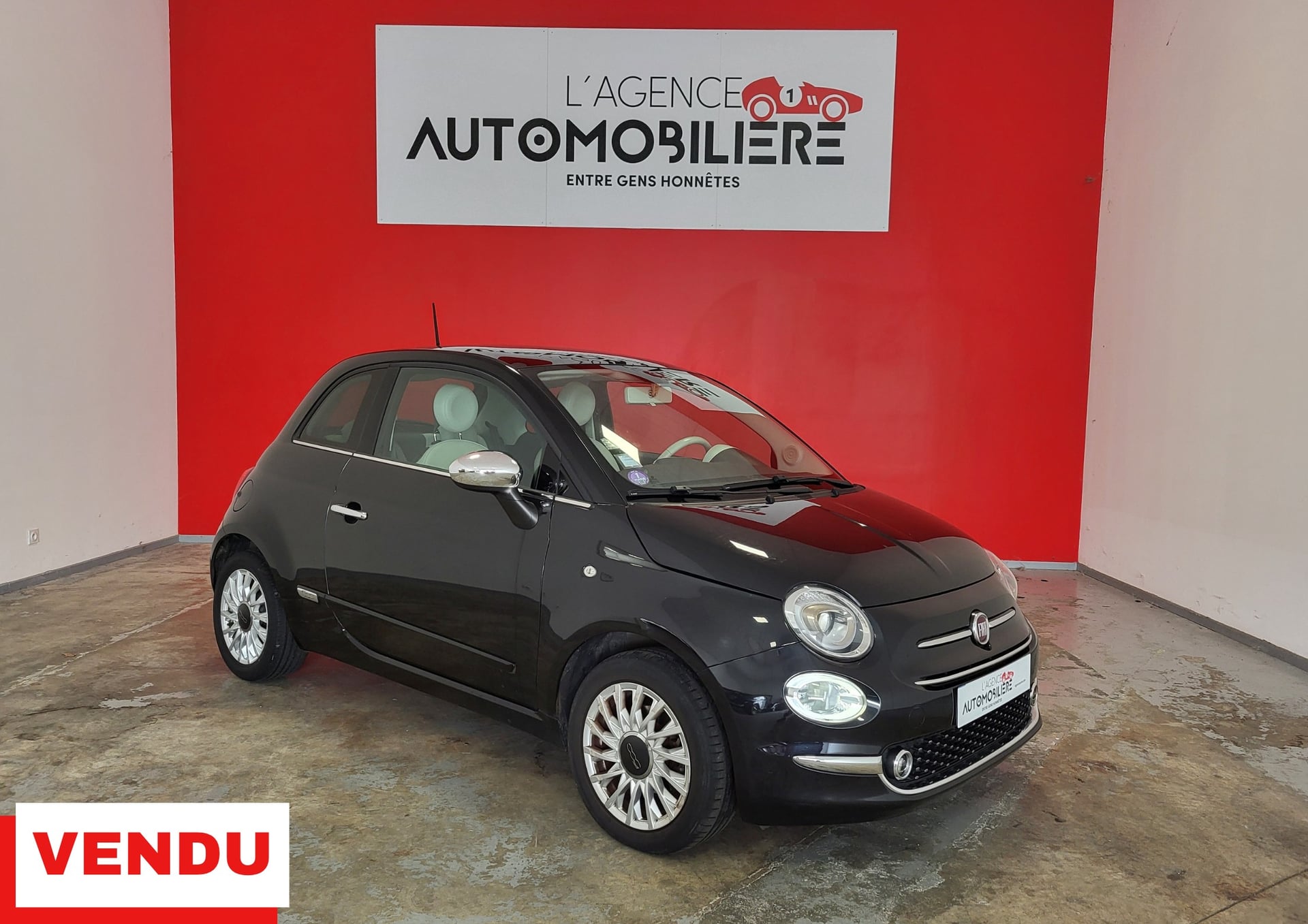 Fiat 500 1.2 69 LOUNGE + TOIT PANORAMIQUE
