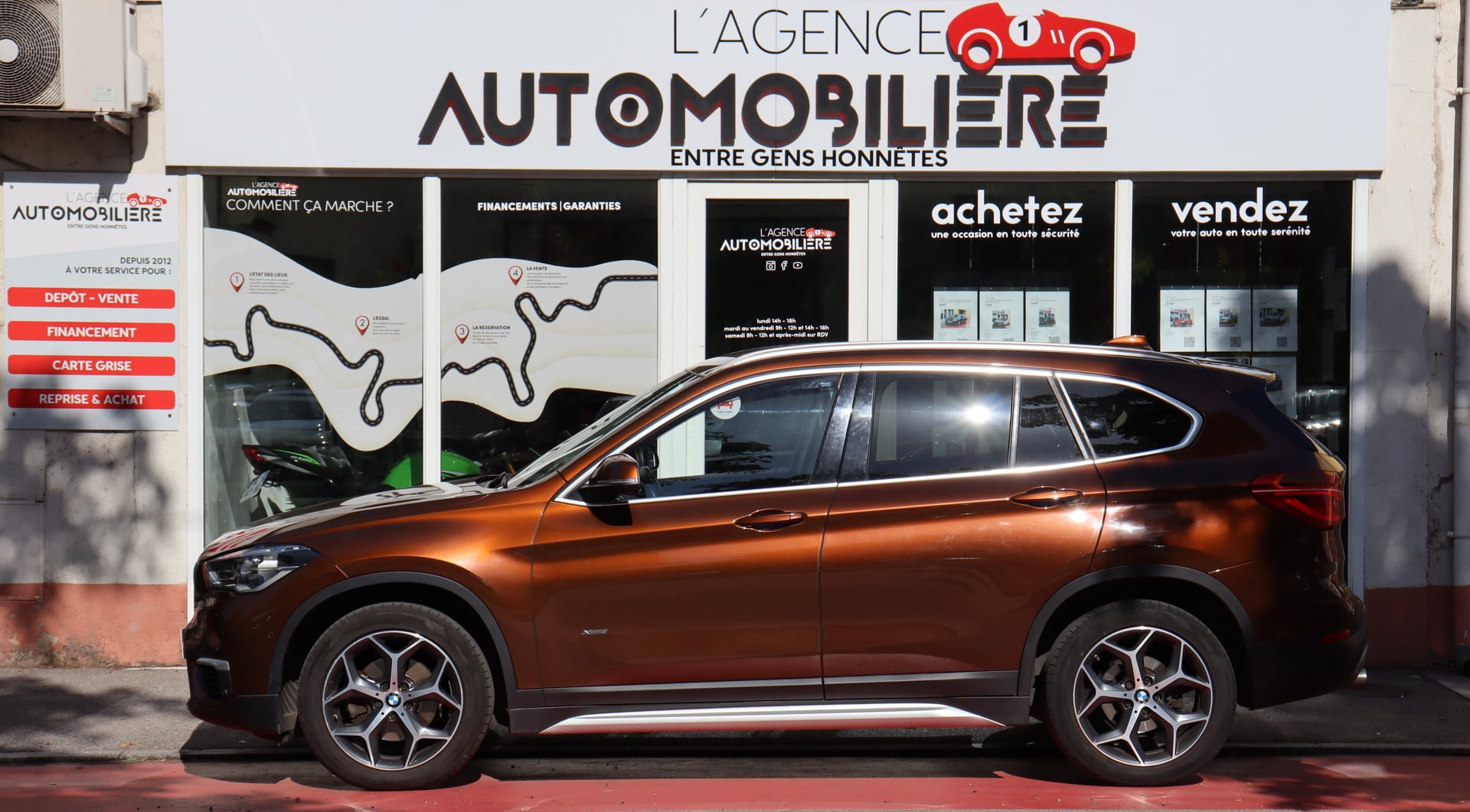 BMW X1 (F48) 18d 150 xLine xDrive Steptronic (Attelage, GPS) — 2