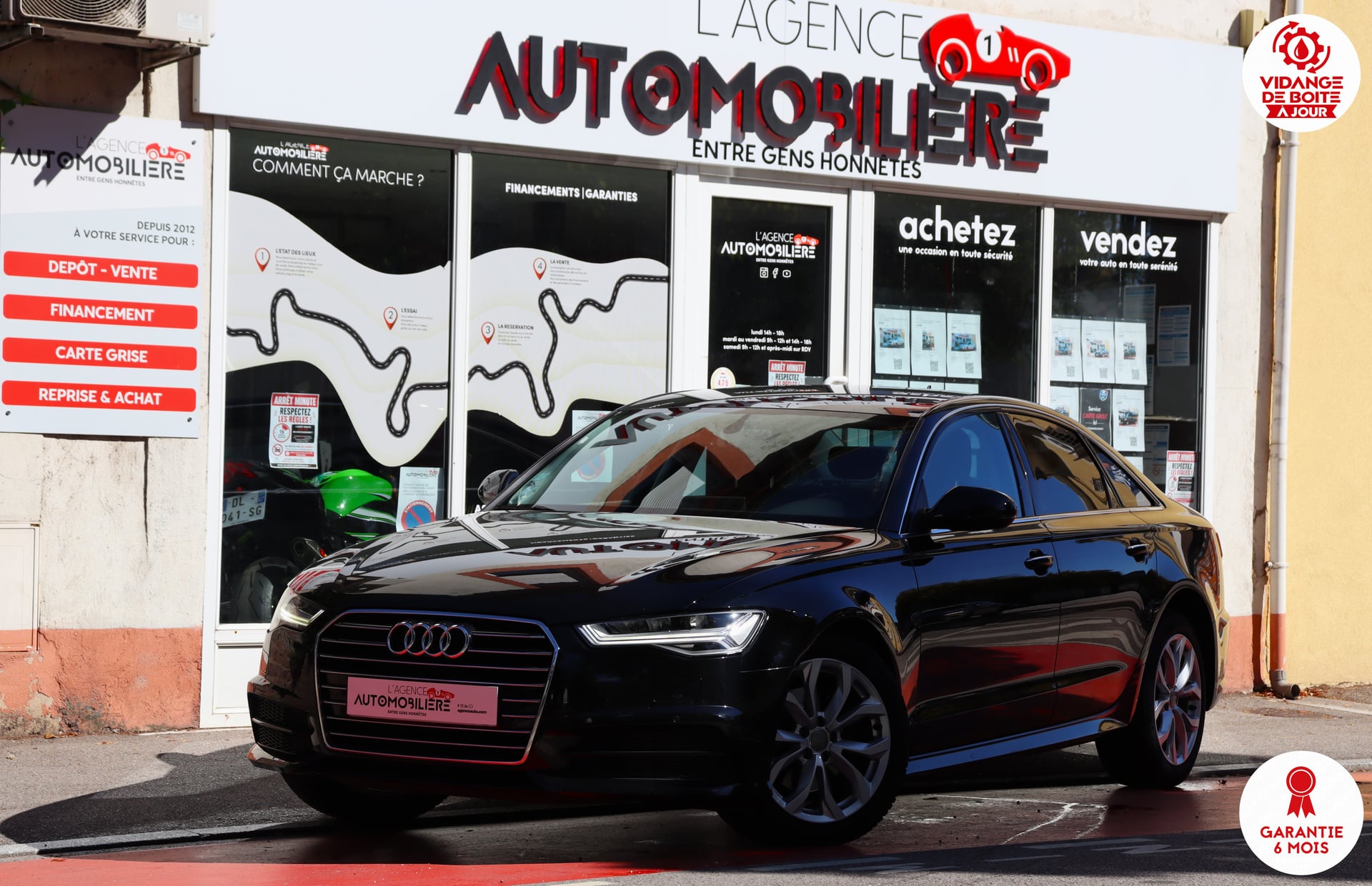 Audi A6 Berline 2.0 TDI 190 Ambition Luxe S-Tronic7 (Vidange BVA à jour, Origine France)