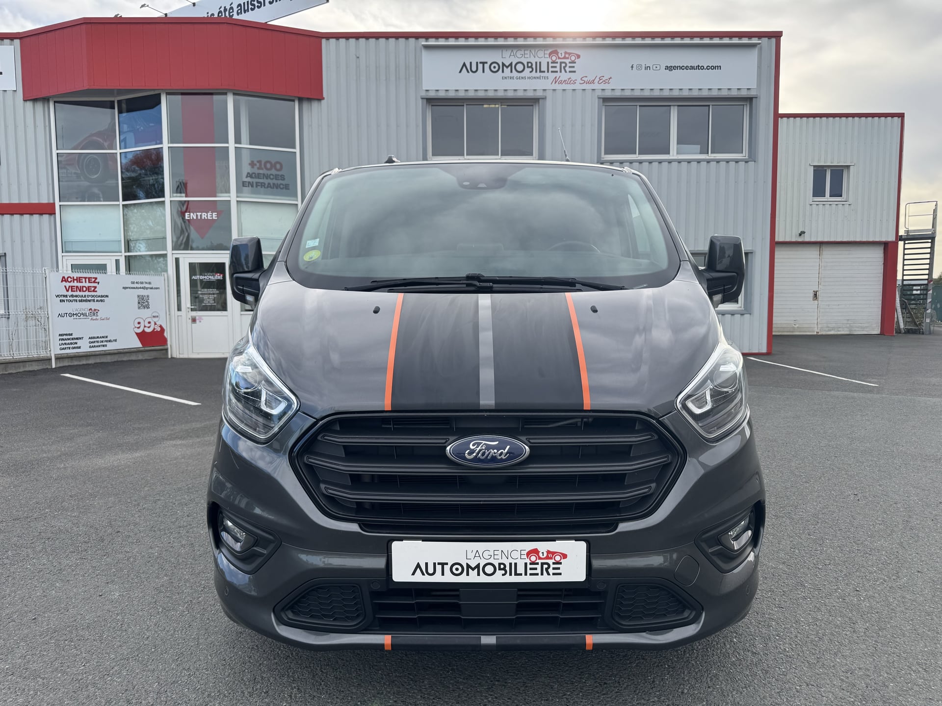 Ford Transit Custom Fg CABINE APPROFONDIE 7 PLACES (5 SIEGES) 320 L2H1 2.0 185 BVA SPORT | AUVENT + MATELAS | GARANTIE 12 MOIS — 2