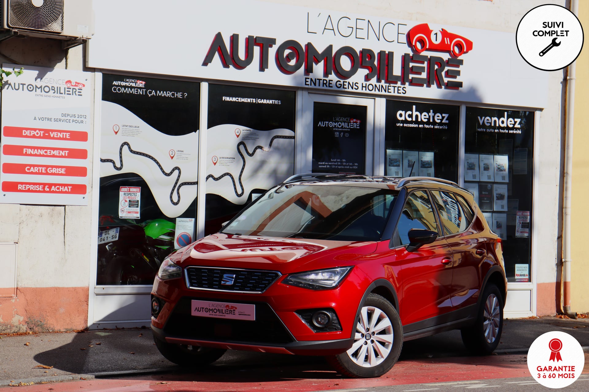 Seat Arona 1.0 TSI 95 Xcellence (1ère main, CarPlay, Caméra)