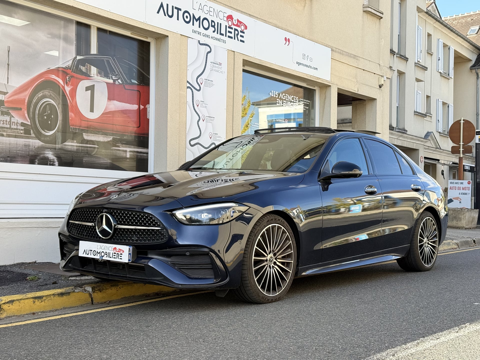 Mercedes-Benz Classe C 220D 9G-TRONIC AMG LINE+Suivi Complet+Options!