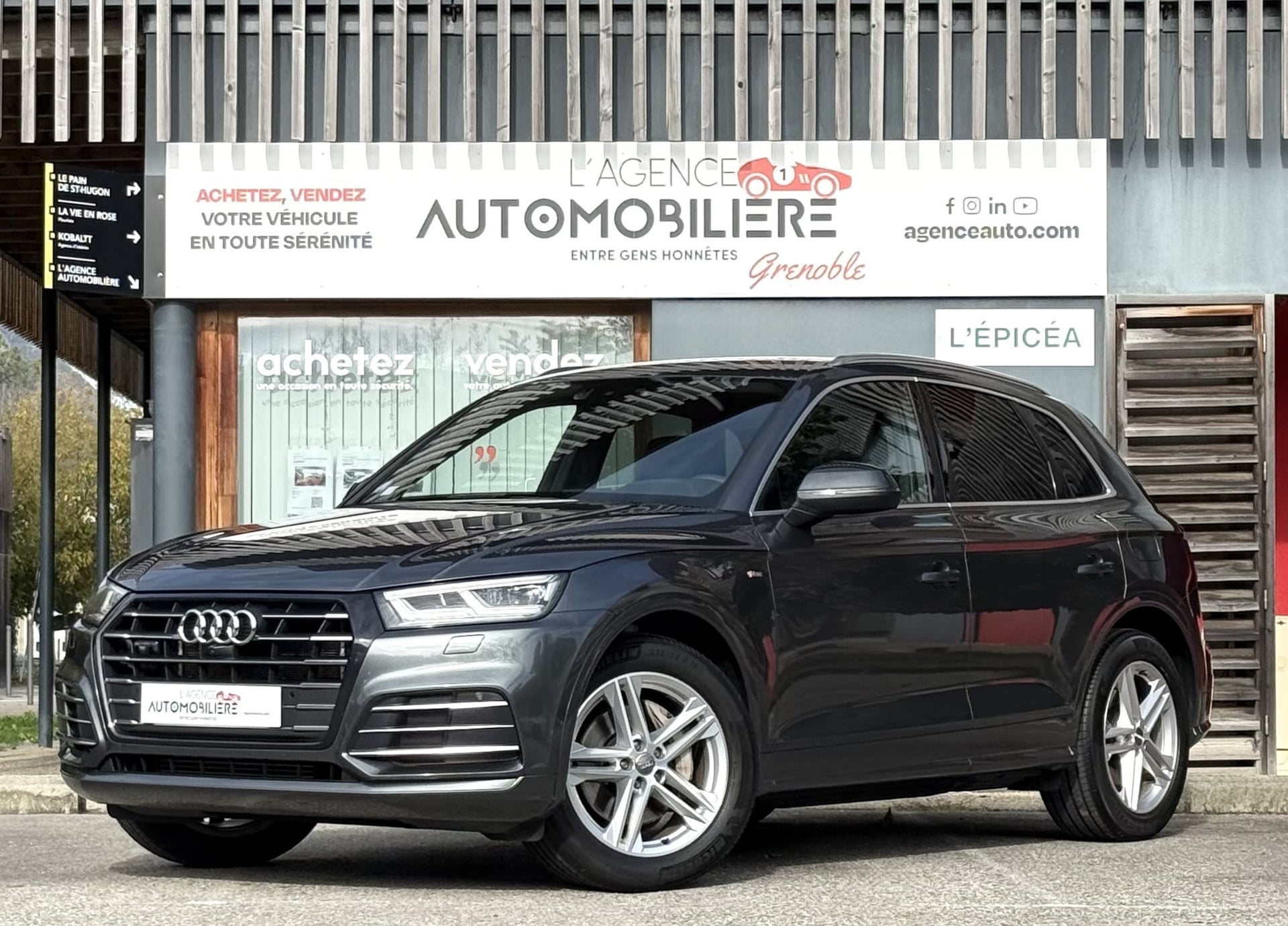 Audi Q5 55 TFSI-e 367ch Quattro S-line S-tronic - Origine France & Suivi Audi