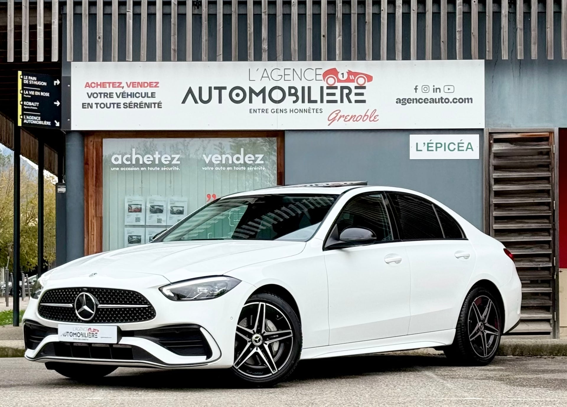 Mercedes-Benz Classe C 220d AMG Line 9G-Tronic - Toit ouvrant 