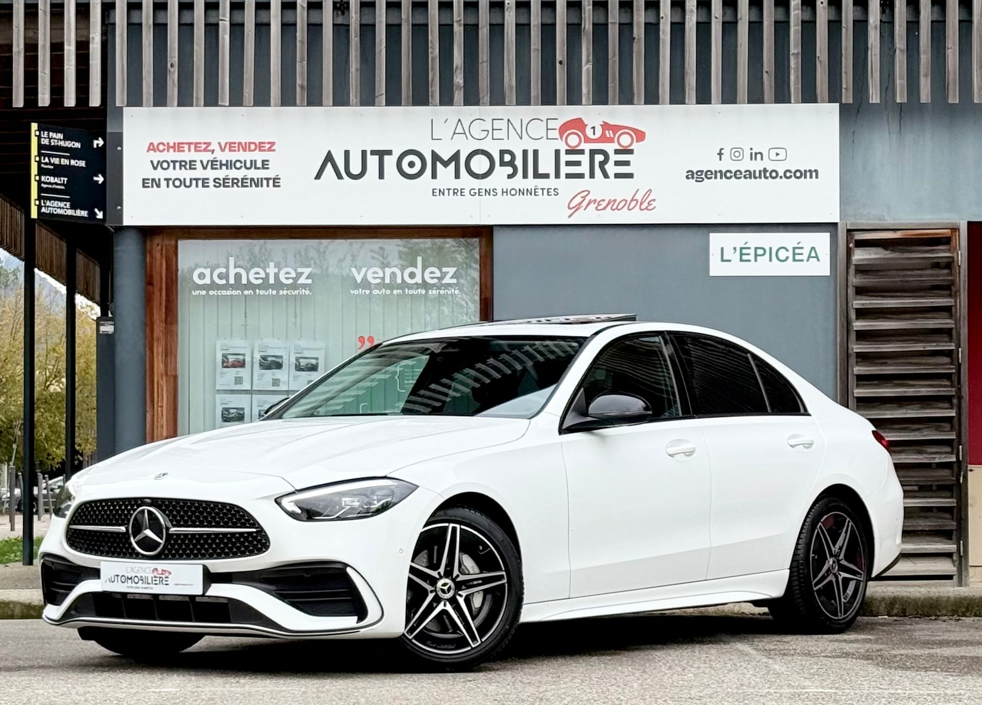 Mercedes-Benz Classe C 220d AMG Line 9G-Tronic - Toit ouvrant 