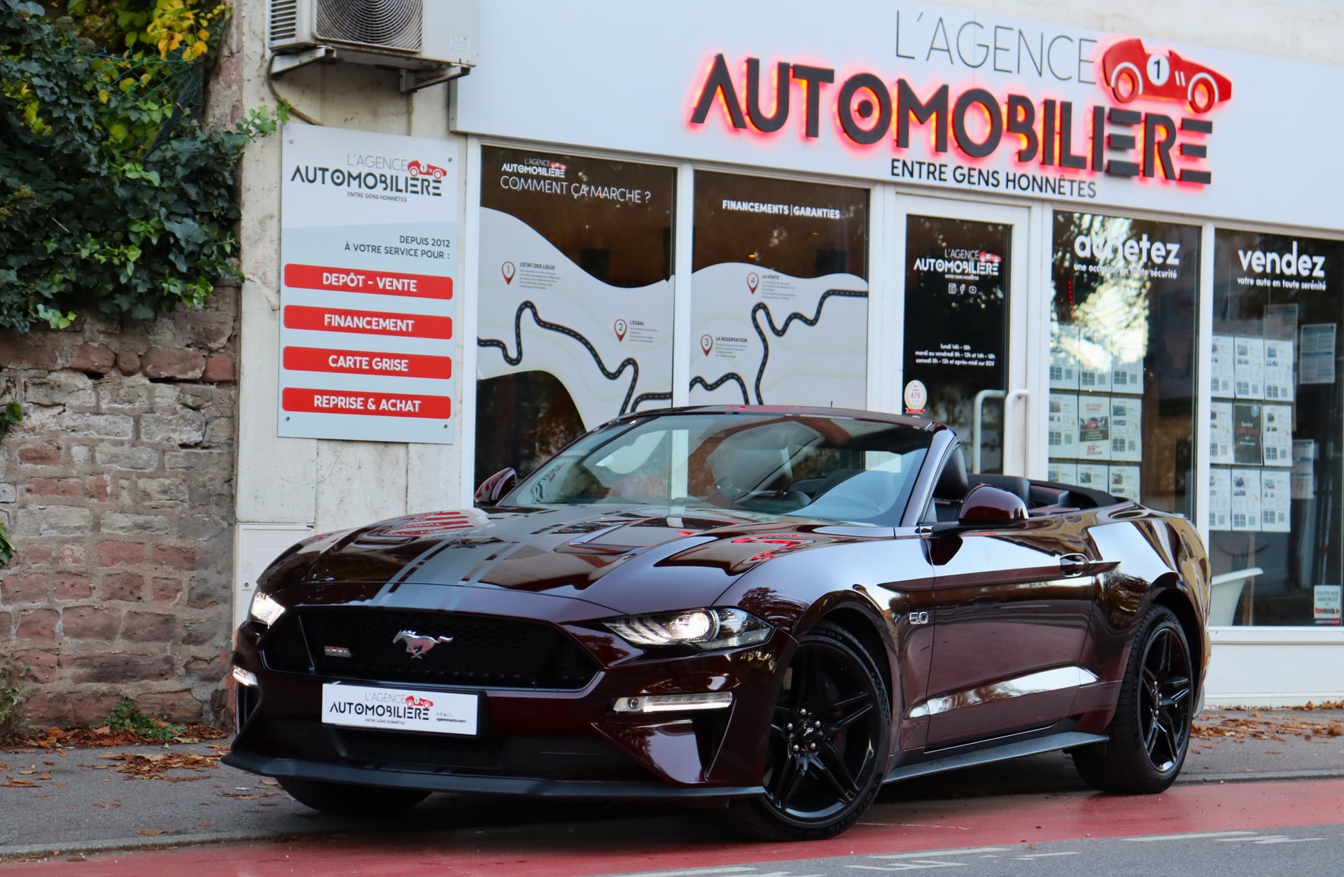 Ford Mustang Ph.II Cabriolet GT 5.0 V8 450 (Pas de malus, Suivi FORD)