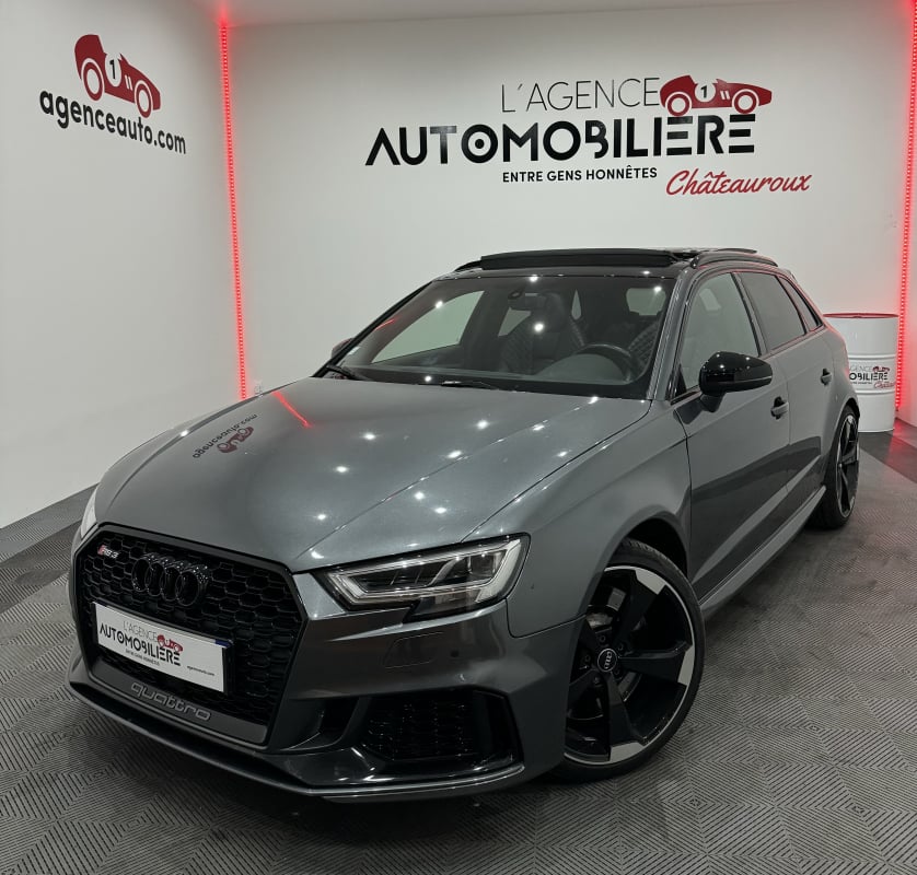 Audi RS3 DAZA SPORTBACK PH2 8V2 2.5 TFSI 400CV S-TRONIC 7 QUATTRO SIEGES RS ELECTRIQUES CHAUF/TOIT OUV/KEYLESS/GPS/MULTIMEDIA/BLUETOOTH/BANG&OLUFSEN/VENTE A PRO
