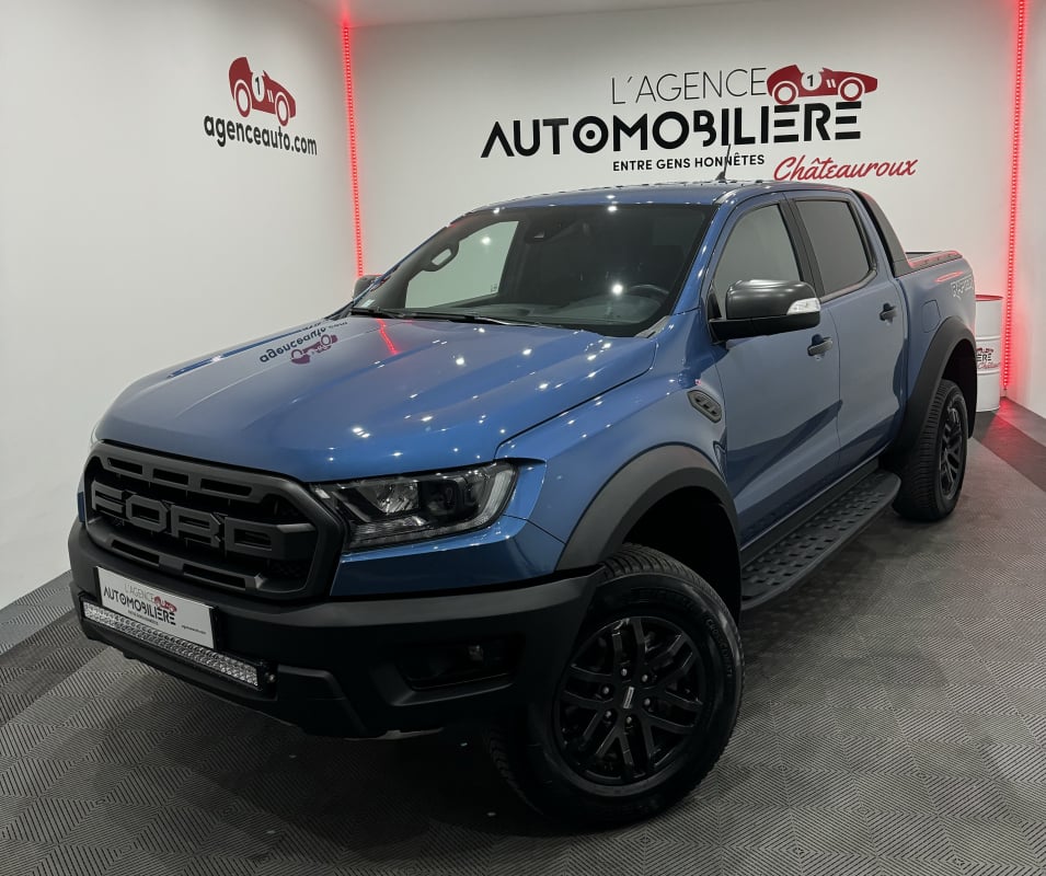 Ford Ranger III RAPTOR 4X4 DOUBLE CABINE 2.0D ECOBLUE 213CV BVA10 ATTELAGE/LEDS/CAMERA/KEYLESS/CUIR-ALCANTARA ELECT CHAUF/REG/GPS/BLUETOOTH/TVA RECUP 20%