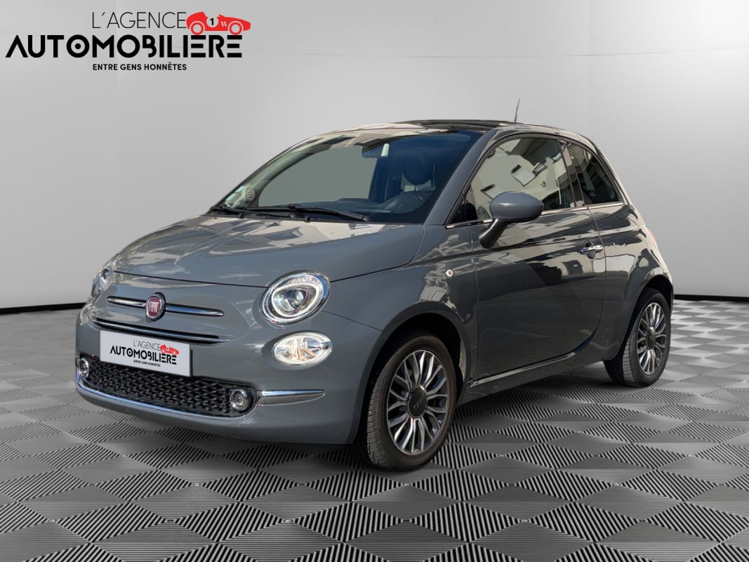 Fiat 500 1.2 69CV LOUNGE TOIT OUVRANT PANORAMIQUE GARANTIE 12 MOIS — 1
