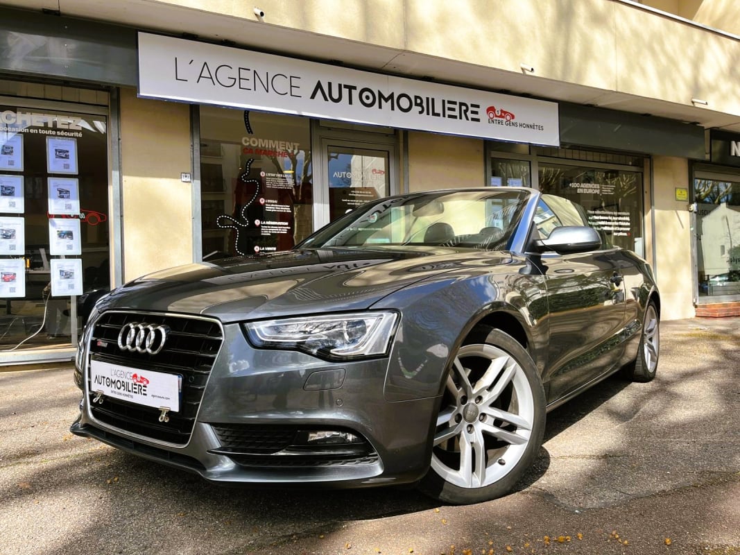 Audi A5 Cabriolet (2) CABRIOLET 1.8 TFSI 170 S LINE CUIR NAPPA NOIR, GRIS DAYTONA — 1