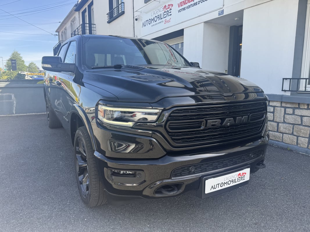 Dodge Ram CREW 1500 LIMITED BOX NIGHT EDITION 395 V8 E85 CUIR NOIR — 2