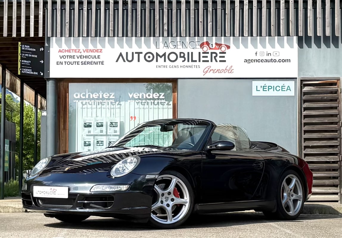 Porsche 911 997.1 Carrera S Cabriolet 3.8 355ch BVM / Chrono - Sièges chauffants
