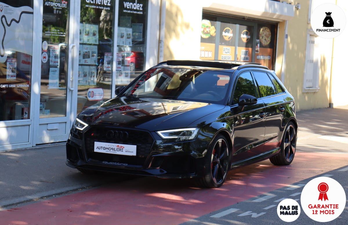 Audi RS3 Ph.II Sportback 2.5 TFSi 400 Quattro S-Tronic (B&O, Toit ouvrant, Virtual, CarPlay)
