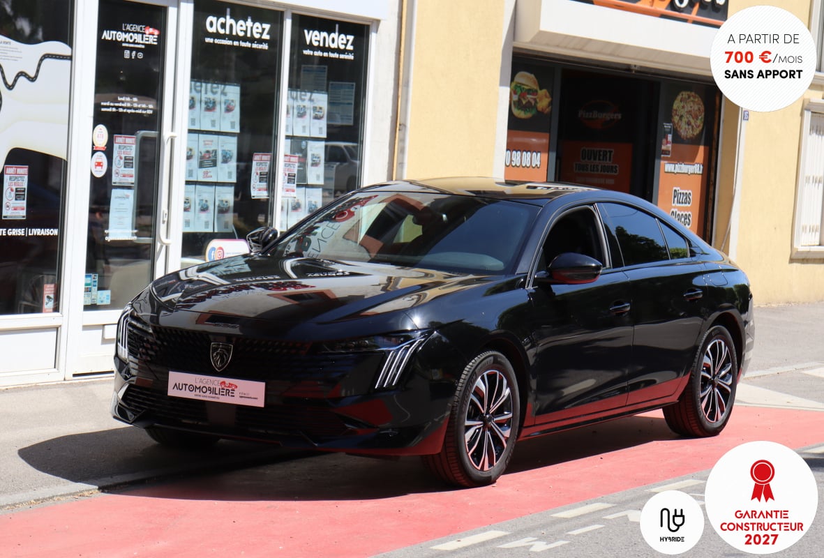 Peugeot 508 Hybrid 180 Allure EAT8 (TVA Récupérable, Caméra 360, CarPlay, Hybride Rech.)