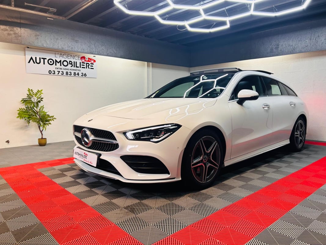 Mercedes-Benz Classe CLA 220 AMG Line Shooting Brake – 190 ch – Toit Pano – Garantie 2026 – Suivi Mercedes - Finition AMG Line