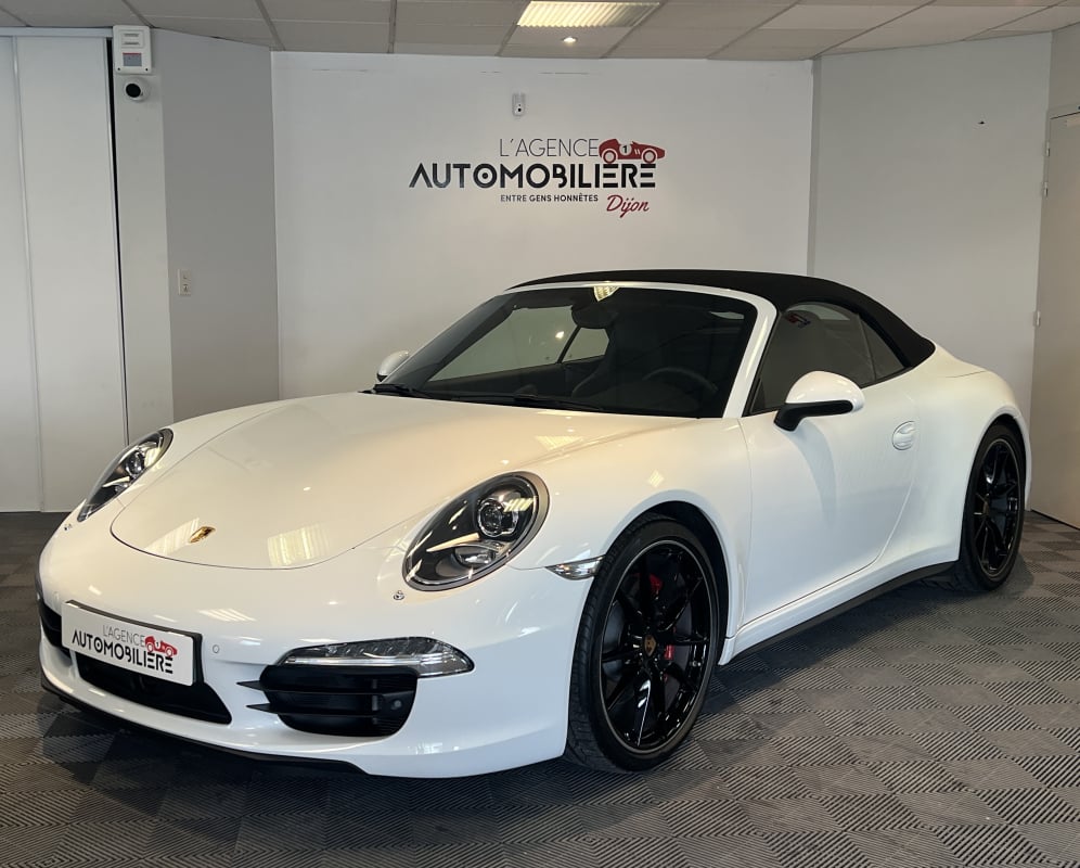 Porsche 911 Cabriolet 991 4S 3.8 PDK 400CV Bose - Echappement sport - Chrono - Sièges ventilés chauffants électriques à mémoire — 1