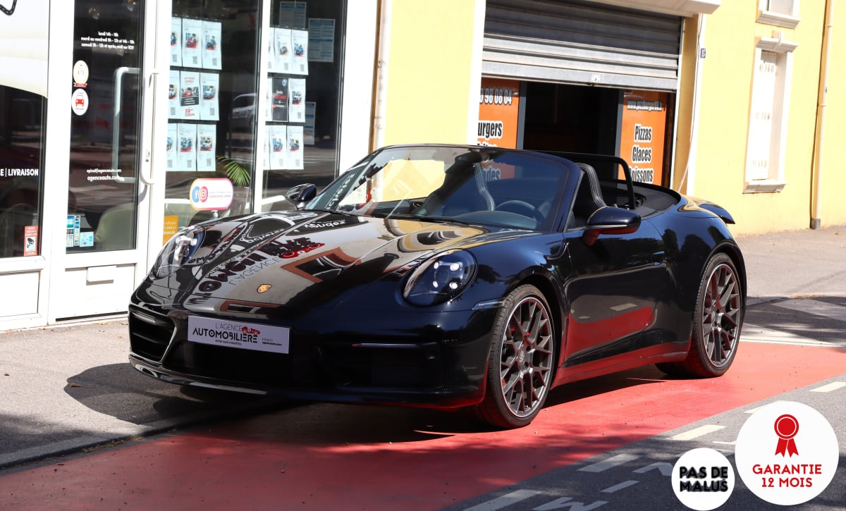Porsche 911 (992) Carrera 4S Cabriolet 3.0 450 PDK (Pas de malus, Suivi Porsche)