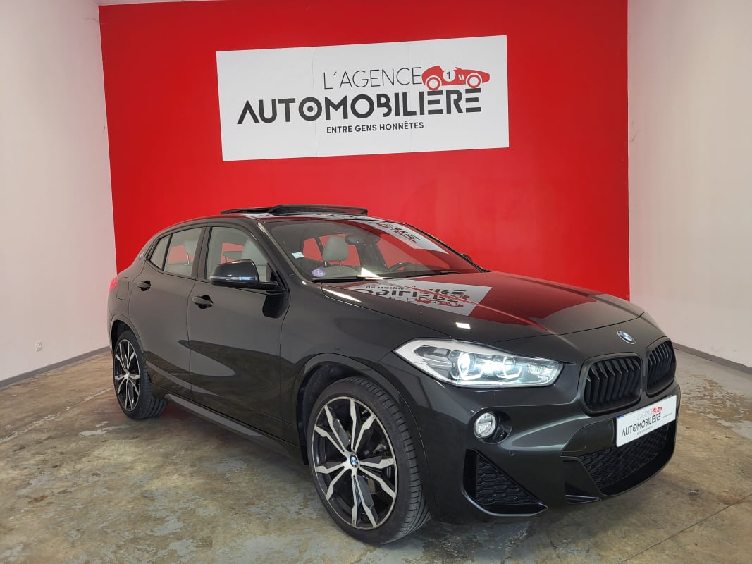 BMW X2 SDRIVE 18i 140 M SPORT DKG7 + TOIT OUVRANT + CUIR BEIGE + SIEGES ELECTRIQUES — 1