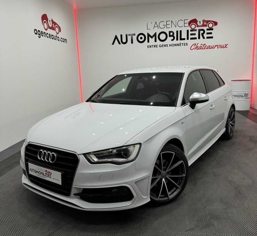 Audi A3 SPORTBACK S-LINE 1.4 TFSI 150CV S-TRONIC 7 PACK S-LINE/JTES 18' S3/VOLANT MPLAT/CUIR-TISSU/REGUL/BLUETOOTH/ORIGINE FRANCE — 1