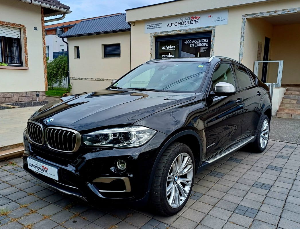 BMW X6 30d 258 CV xDrive Finition Exclusive (F16) Noir Saphir - Harman Kardon - Siège cuir Dakota