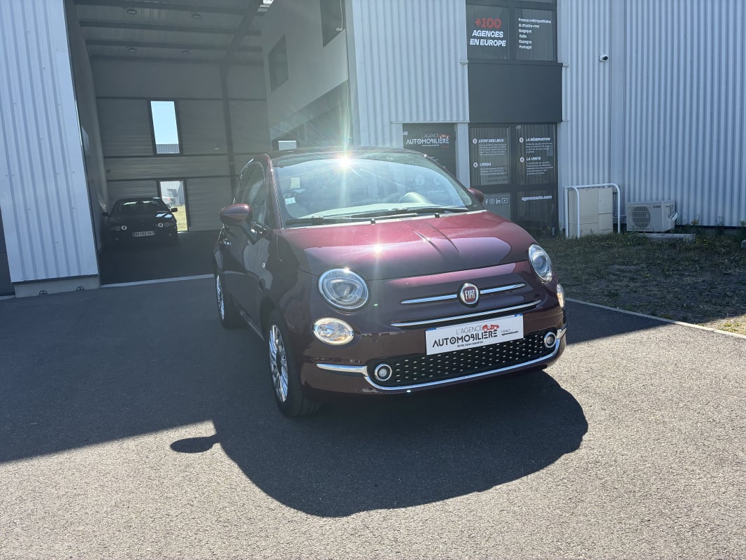 Fiat 500 1.2 8v 69 Lounge Toit Panoramique-1ère main- Garantie 12 mois — 1