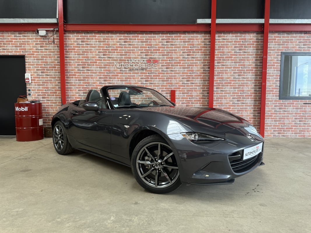 Mazda MX-5 MAZDA MX-5 ND SPORTLINE 2.0 SKYACTIV-G 160 ch – BVM6 – BOSE – MACHINE GREY – 2e MAIN - GARANTIE 12 MOIS — 2
