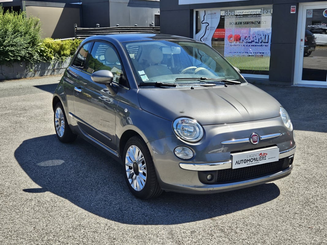 Fiat 500 1.2 69 cv Lounge ( Origine France, distribution à jour) — 2