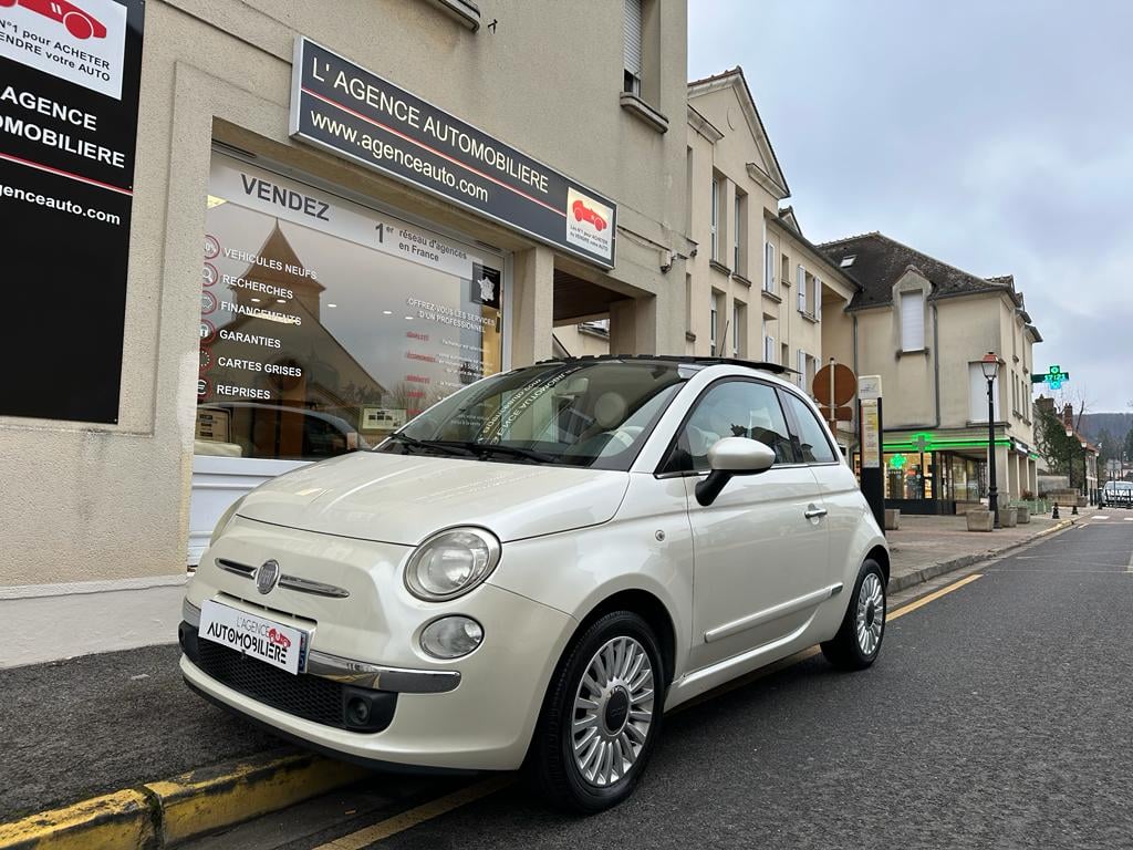 Fiat 500 1.2 69 cv LOUNGE 1ERE MAIN + TOIT OUVRANT — 1