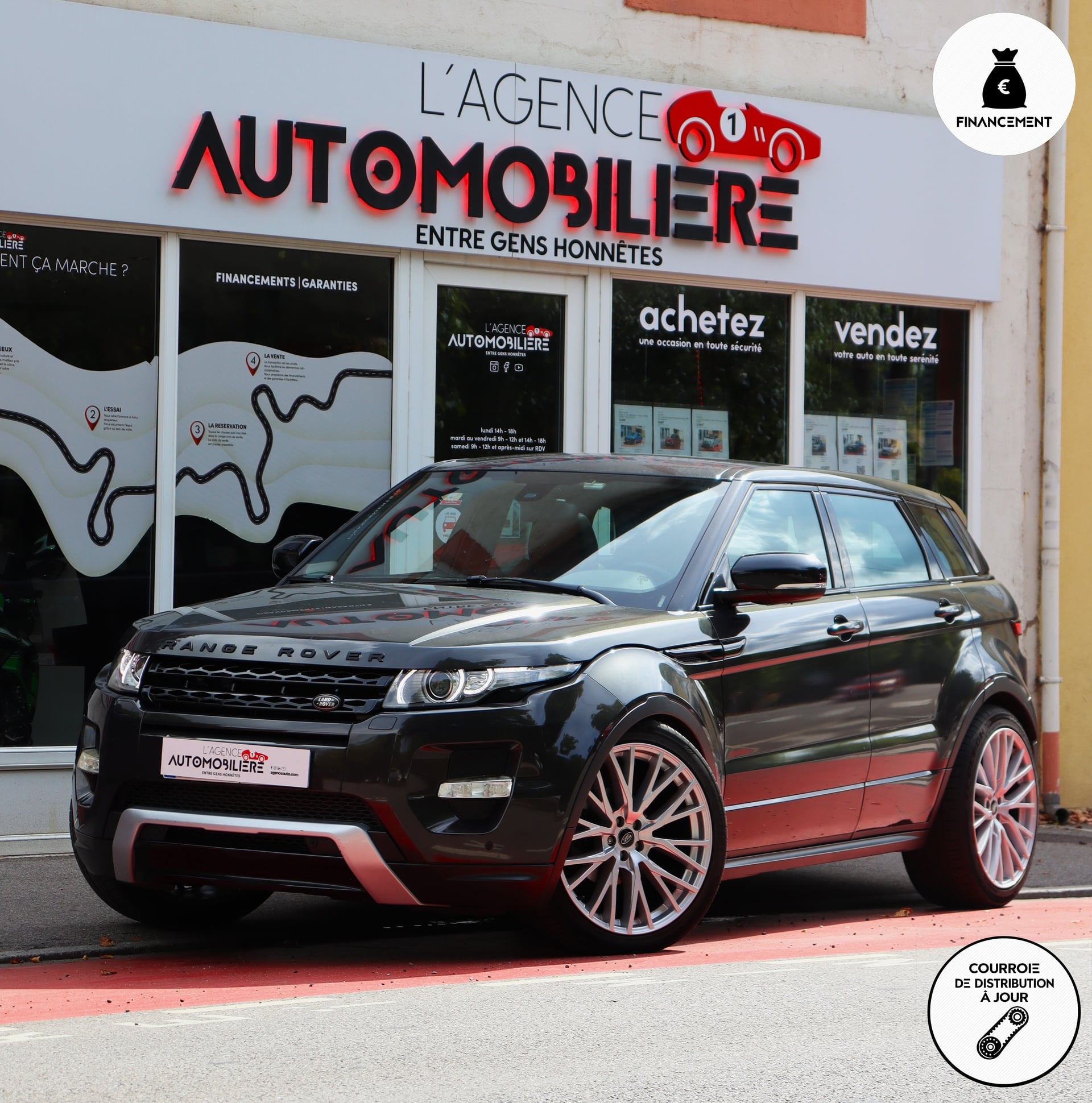 Land Rover Range Rover Evoque 2.2 SD4 190 Dynamic 4WD BVA6 (Distribution à jour, Toit ouvrant, Meridian)
