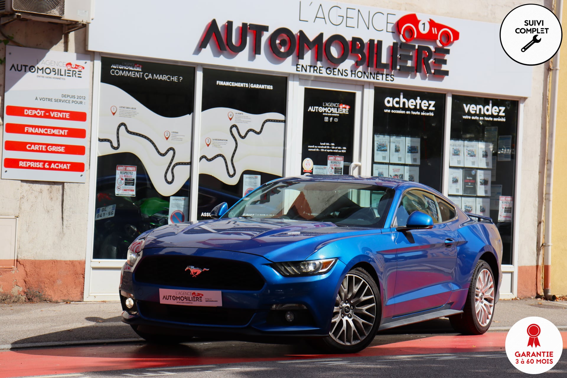 Ford Mustang 2.3 Ecoboost 317 BVA (Pas de Malus, Suivi Ford)