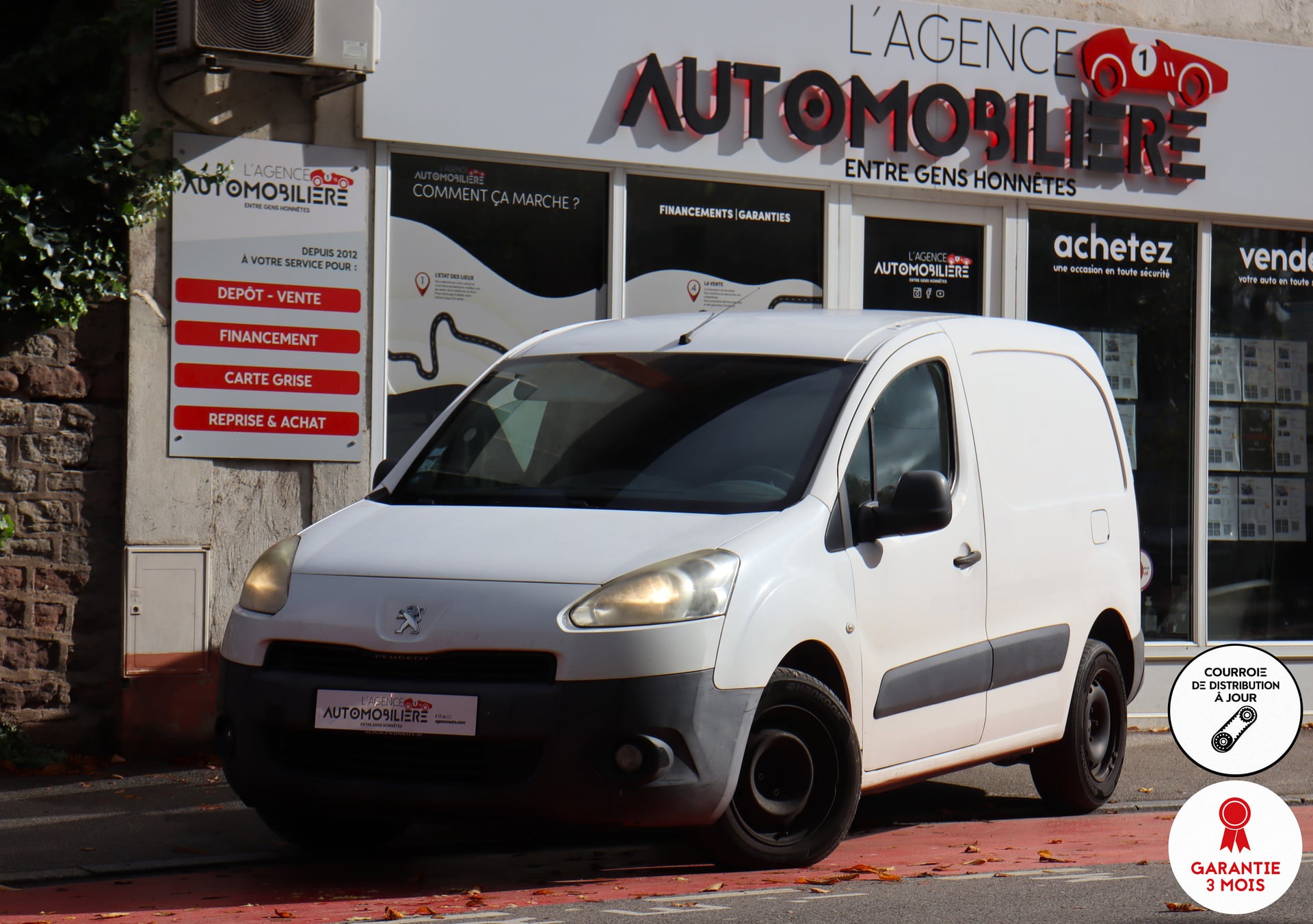 Peugeot Partner 1.6 HDI 75 BVM (Attelage, Suivi Peugeot)