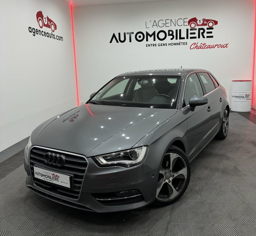Audi A3 SPORTBACK AMBITION LUXE 1.4 TSI 122CV S-TRONIC CUIR/KEYLESS/FX XENON LEDS/GPS/CLIM AUTO/BLUETOOTH/REG/CAMERA/JANTES 18' — 1
